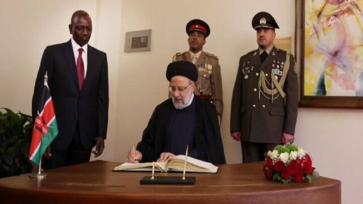 بحضور رئيسي البلدين... ايران و كينيا توقعان 5 وثائق تعاون