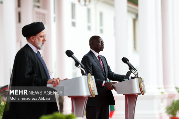 مراسم استقبال رسمی رئیس جمهور کنیا از رئیس جمهور