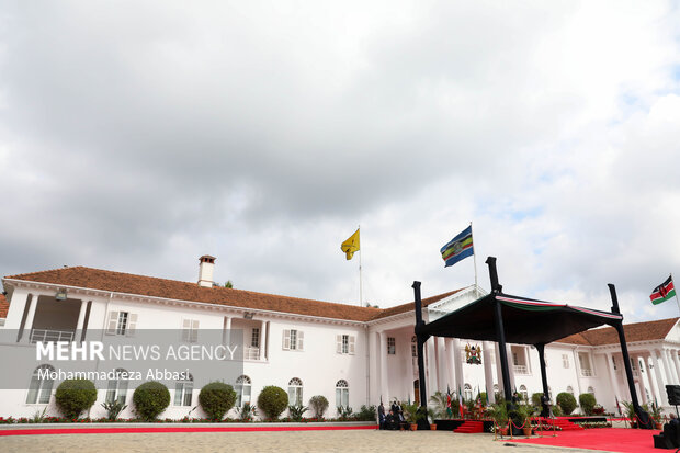 مراسم استقبال رسمی رئیس جمهور کنیا از رئیس جمهور