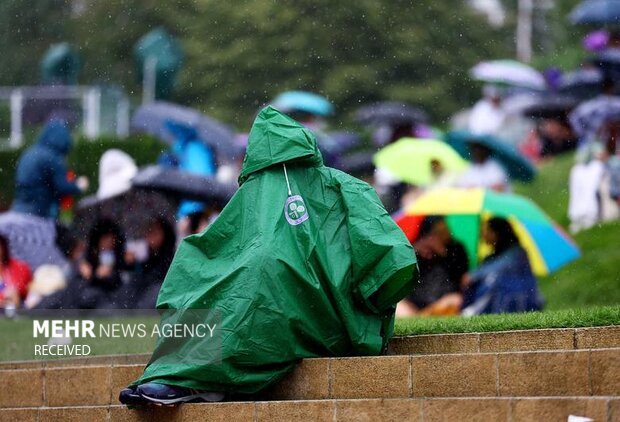 بارش باران و تاخیر در مسابقات ویمبلدون