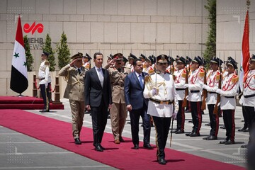 استقبال بشار اسد از نخست وزیر عراق