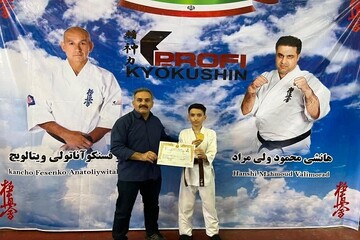 کسب مقام دوم مسابقات بین المللی کیوکوشین پروفی توسط تیم استان