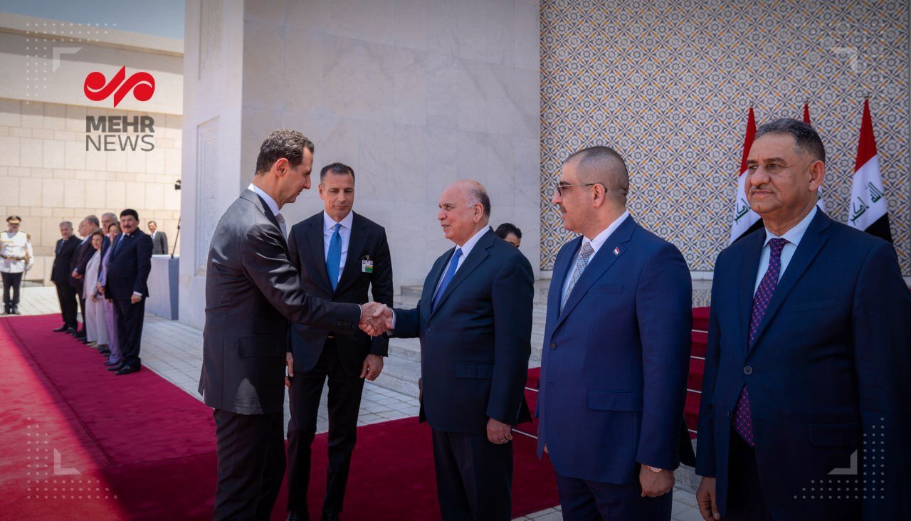 استقبال بشار اسد از نخست وزیر عراق