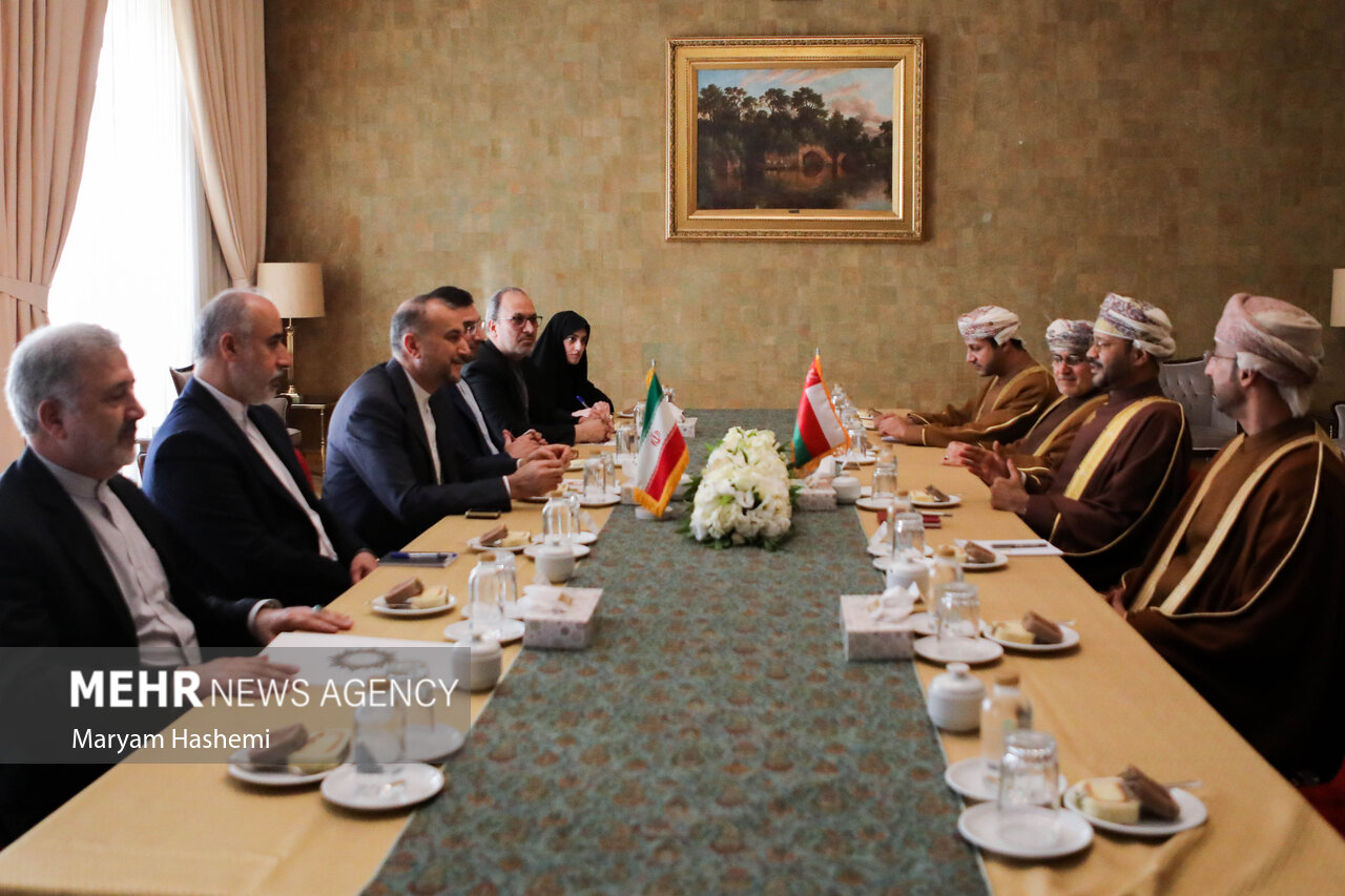 تہران میں عمانی اور ایرانی وزرائے خارجہ کی ملاقات