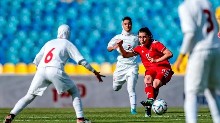 Iran women’s football falls short against Russia