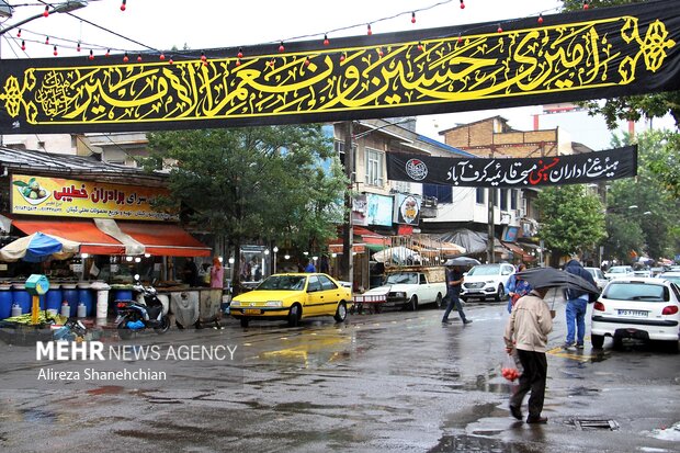 رشت سیاهپوش عزای سالار شهیدان