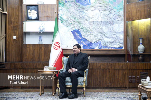 
Meeting between Iran's 1st VP and Iraqi labor minister
