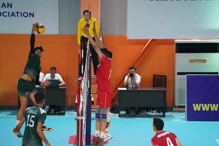 Iran volleyball team champions of 2023 CAVA Boys U16 