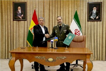 Iran, Bolivia ink MoU on defense cooperation