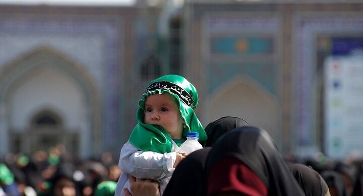 مراسم شیرخوارگان حسینی در حرم مطهر رضوی برگزار می‌شود