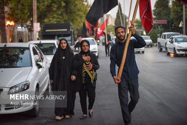 علم گردانی محرم در شیراز