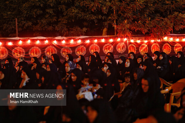 عزاداری شب چهارم محرم در همدان