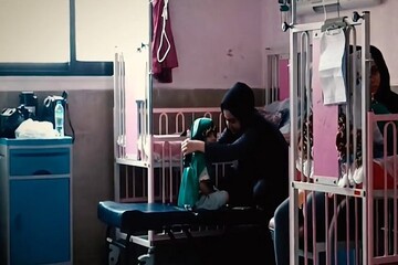 لبیک شیرخوارگان بستری در بیمارستان حضرت معصومه به حضرت علی‌اصغر