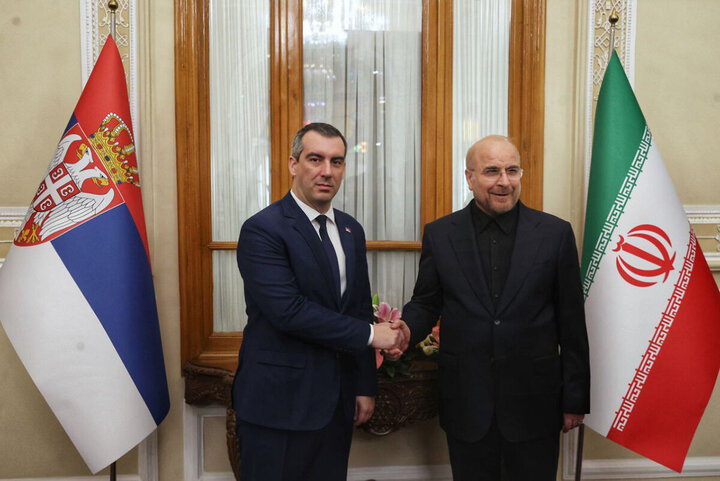 رئيسي برلماني إيران وصربيا یؤكدان على دعم بعضهما البعض في المحافل الدولية