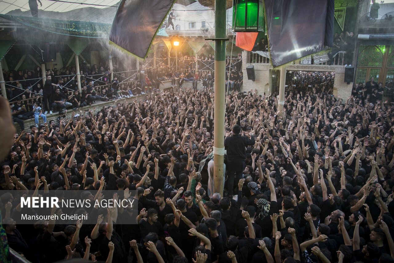 سوگواری محرم به اوج رسید/ ندای «یاعباس» بر تارک آسمان دیار شاهوار
