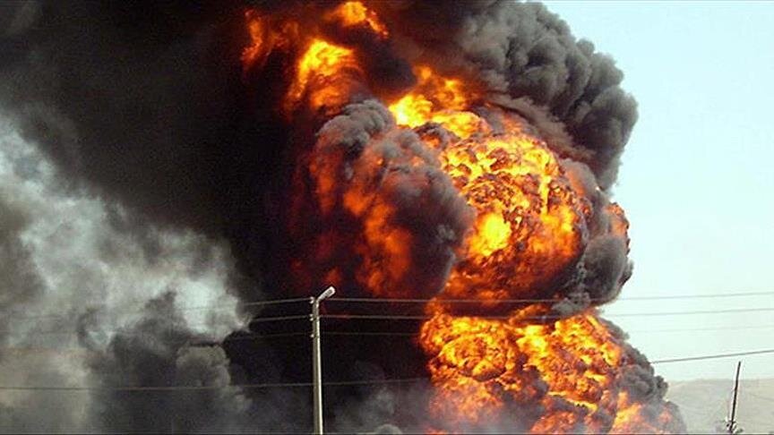 انفجار کارگاه سیلندر شارژکنی در جاده محمدشهر کرج