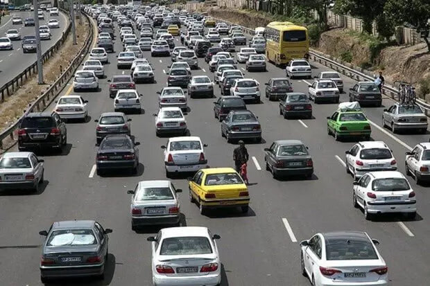 ترافیک نیمه سنگین در محور شهریار به تهران