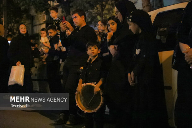 دسته عزاداری چلچراغ در شهر زنجان