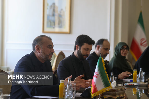حسین امیر عبداللهیان وزیر امور خارجه ایران در محل مذاکرات وزرای خارجه لیبی و ایران حضور دارد