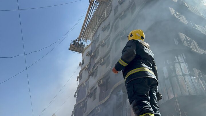 اصابة عدد من الزوار الإيرانيين اثر اندلاع حريق في أحد فنادق النجف الاشرف 