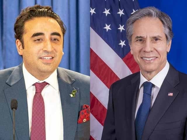 پاکستانی وزیر خارجہ بلاول بھٹو اور امریکی ہم منصب کا ٹیلی فونک رابطہ