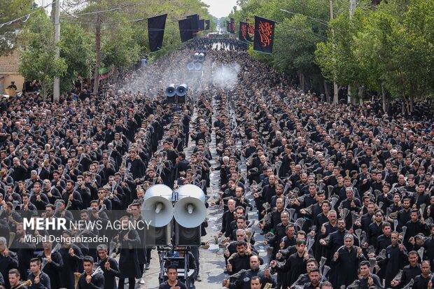 مراسم عزای تاسوعا حسینی در گرگان برگزار شد