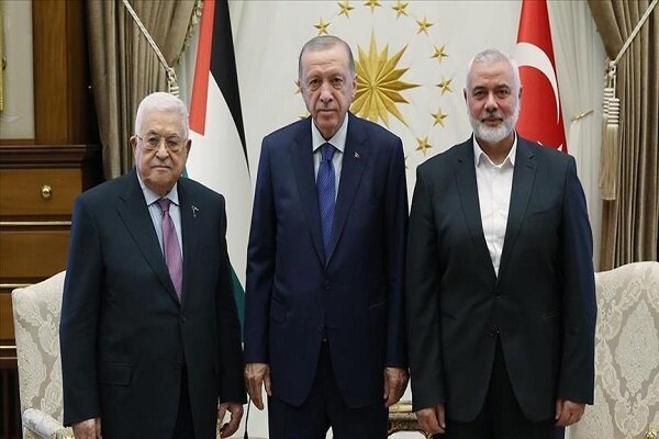 Erdogan meets Mahmoud Abbas, Ismail Haniyeh Erdogan meets Mahmoud Abbas, Ismail Haniyeh