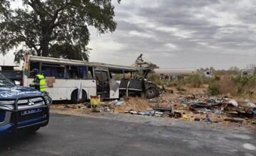 ۲۳ نفر در تصادف اتوبوس کشته شدند