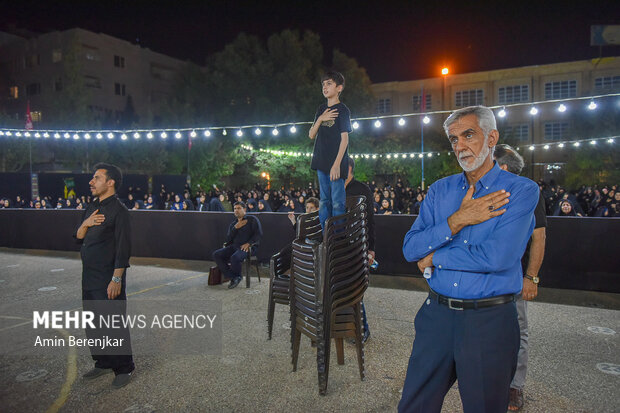 عزاداری شب تاسوعای حسینی در هیئت مدرسه شهید ذولانوار شیراز