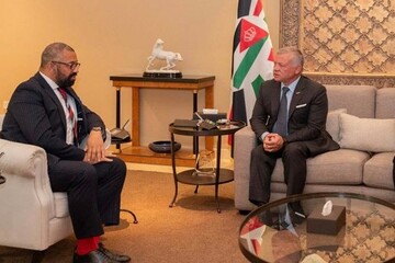 پادشاه اردن و وزیر خارجه انگلیس درباره فلسطین رایزنی کردند