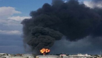 آتش سوزی در مرکز صنایع نظامی در هرتزلیا