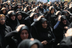 Ashura mourners in Tehran