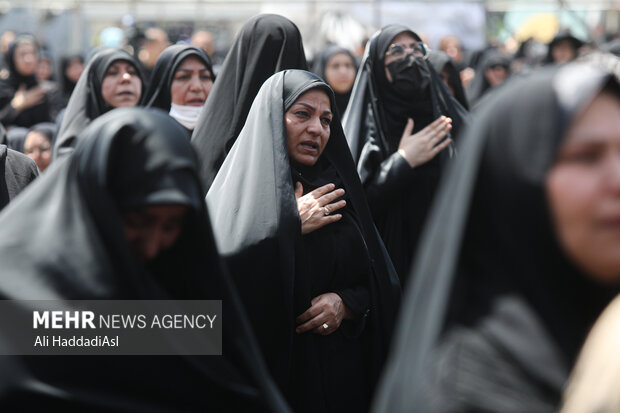 Ashura mourners in Tehran