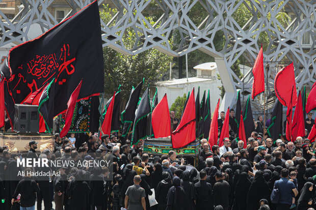 Ashura mourners in Tehran