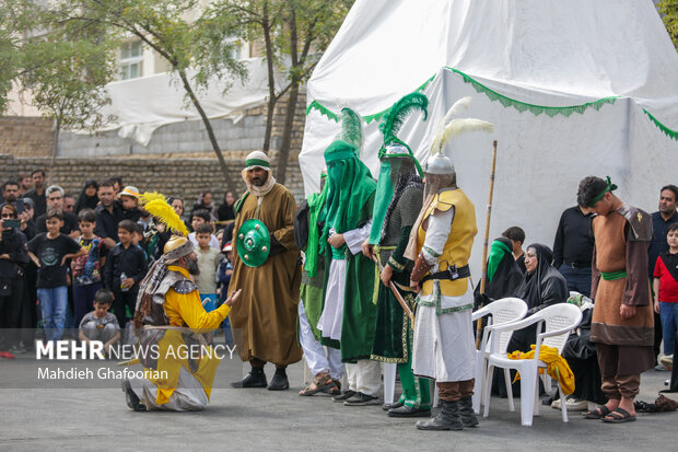 خیمه سوزان ظهر عاشورا در مشهد