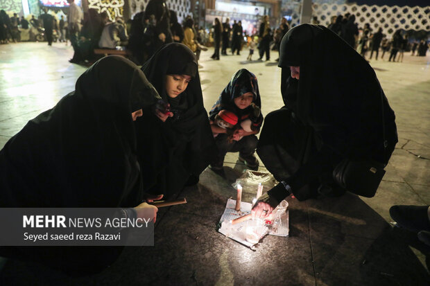 مراسم شام غریبان حسینی در میدان امام حسین (ع) تهران