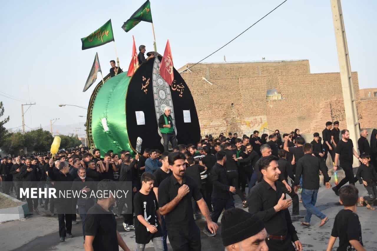 آیین نخل برداری دربهاباد برگزار شد+ تصاویر