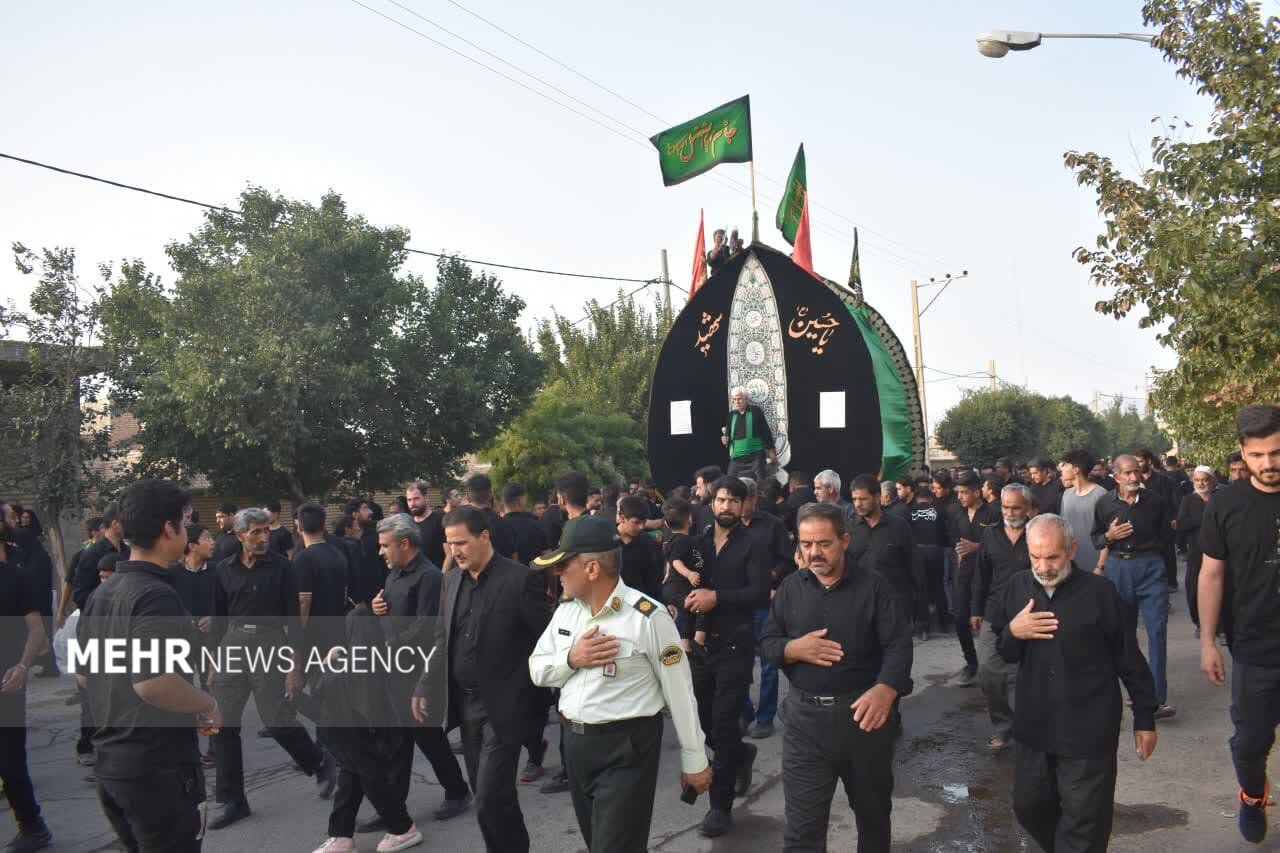 آیین نخل برداری دربهاباد برگزار شد+ تصاویر