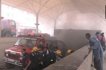آتش سوزی در بیمارستان احمدآباد