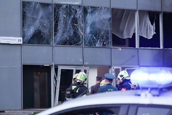 VIDEO: Moment when Ukrainian drone hits Moscow building