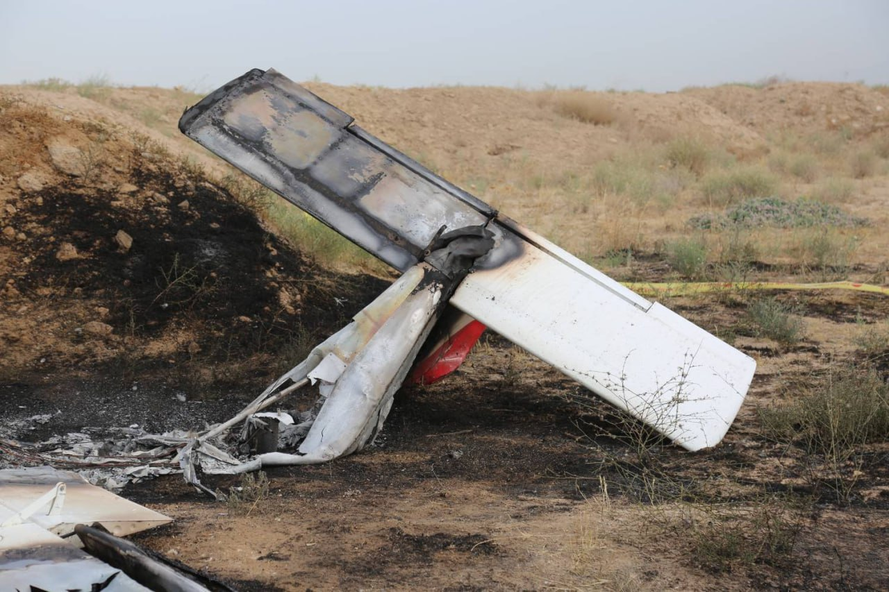 سقوط هواپیمای آموزشی در فرودگاه پیام+عکس