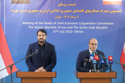 Iran road minister, Syria economy minister press conference