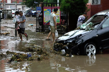 مرگ ۱۱ نفر در پی بارندگی شدید در پکن؛ ۲۷ تن مفقود شدند