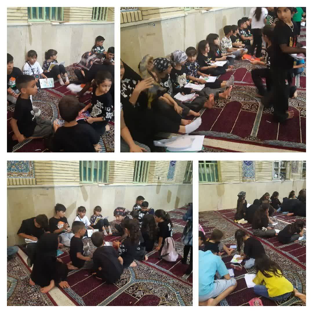 حضور گسترده کودکان در هیأت ولی عصر (عج) و پیروان زینب(س)شهر رستاق