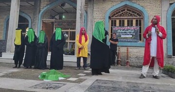 اجرای نمایش تعزیه خوانی در سیاهکوچه آستانه اشرفیه