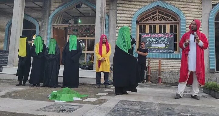 اجرای نمایش تعزیه خوانی در سیاهکوچه آستانه اشرفیه