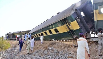 خروج قطار از ریل در پاکستان