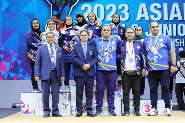 Iran junior women weightlifting team rank 3rd in Asia C'ship