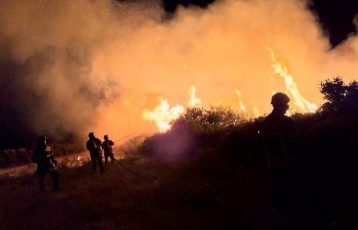 Dozens evacuated as wildfire spreads on Spain-France border