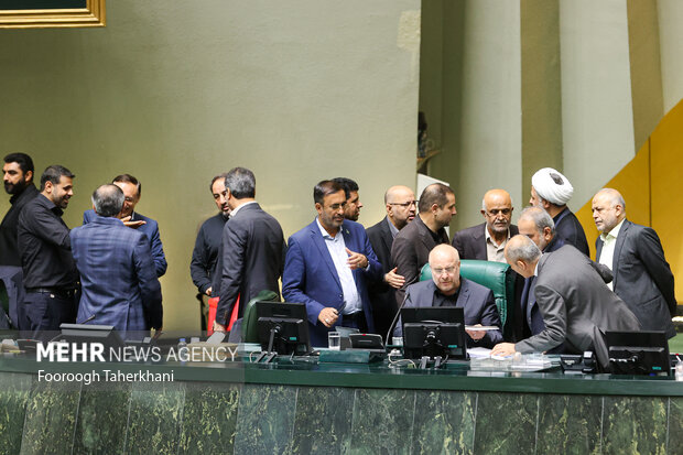 صحن علنی مجلس شورای اسلامی صبح روز یکشنبه ۱۵ مرداد ماه ۱۴۰۲ به ریاست محمد باقر قالیباف برگزار شد